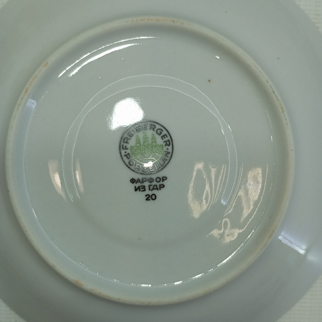 Чайно-кофейный сервиз "Freiberger" в неполной комплектации, фарфор, ГДР, 24 предмета. Картинка 32